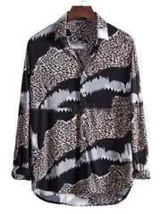 Men's Shirt Lapel Flower Shirt