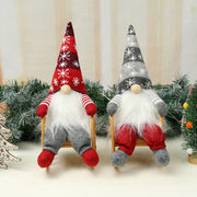 Christmas Decoration Props Snowflake Christmas Hat Rocking Chair Doll