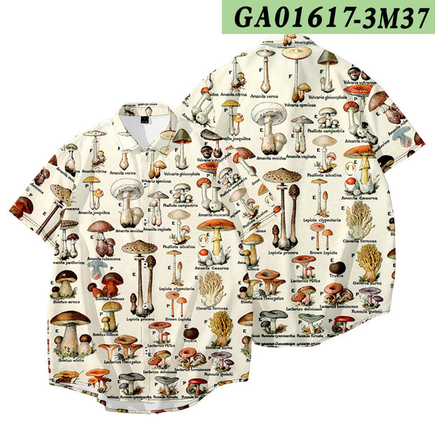 Creative Printed Shirt National Tide Men's Shirt Shirt