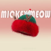 Christmas Antlers Knitted Hat Plush