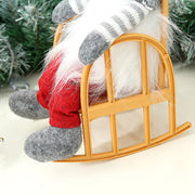 Christmas Decoration Props Snowflake Christmas Hat Rocking Chair Doll