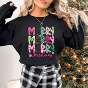 Merry Christmas E Cartoon Sweatshirt Festive Cute Gifts