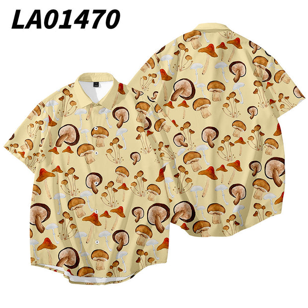 Creative Printed Shirt National Tide Men's Shirt Shirt