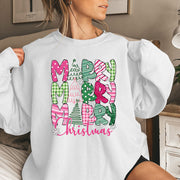 Merry Christmas E Cartoon Sweatshirt Festive Cute Gifts