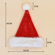 Christmas Decoration High-end Double-layer Plush Christmas Hat