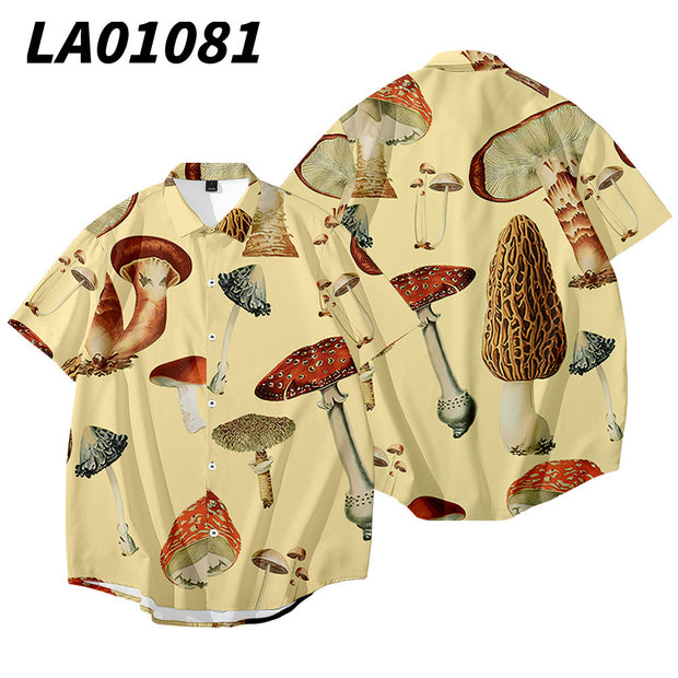 Creative Printed Shirt National Tide Men's Shirt Shirt