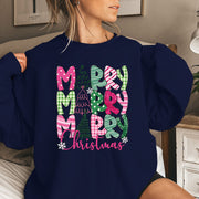 Merry Christmas E Cartoon Sweatshirt Festive Cute Gifts