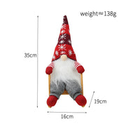 Christmas Decoration Props Snowflake Christmas Hat Rocking Chair Doll